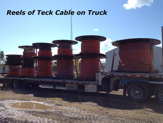 Cable on truck